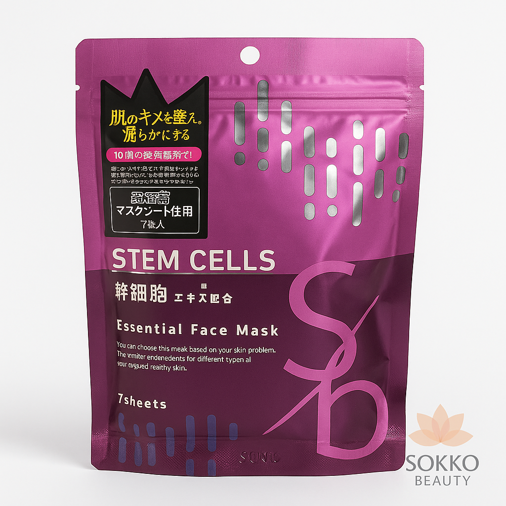 Sokko Beauty Stem Cells Essential Face Mask (7 Sheets)